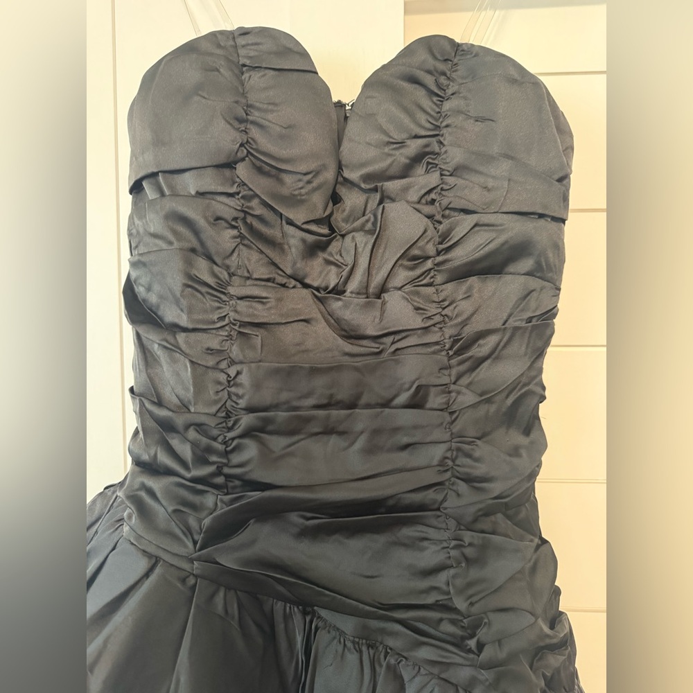 NEW DO+BE Black Ruffled Mini Dress - Picture 7 of 7